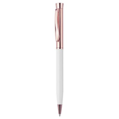 Bolígrafo de Aluminio Lacado Blanco