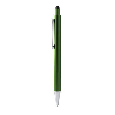 Bolígrafo de aluminio con puntero Verde Helecho Tinta Azul