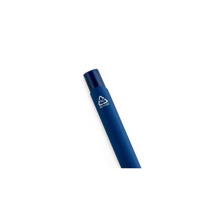 Bolígrafo de aluminio reciclado acabado goma