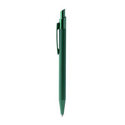 Bolígrafo aluminio reciclado acabado mate Verde Oscuro Tinta Azul
