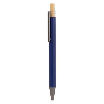 Bolígrafo de aluminio reciclado mate Azul