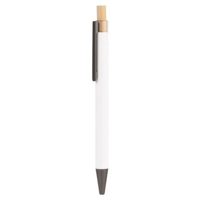 Bolígrafo de aluminio reciclado mate Blanco