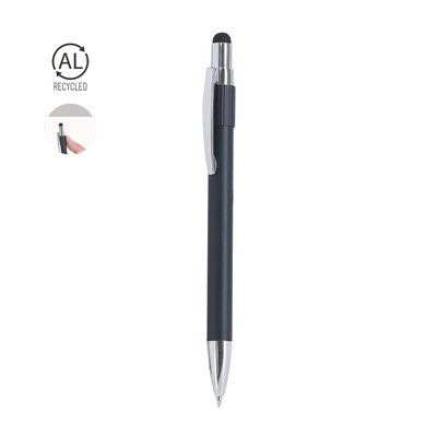 Bolígrafo de aluminio reciclado con spinner antiestrés