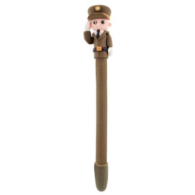 Bolígrafo Artesanal con Figura Militar