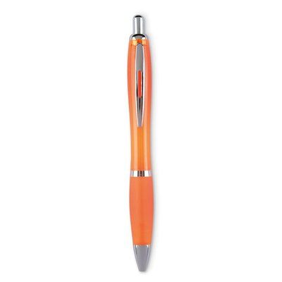 Bolígrafo Automático ABS Naranja Transparente