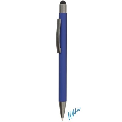 Bolígrafo azul con textura suave AZ