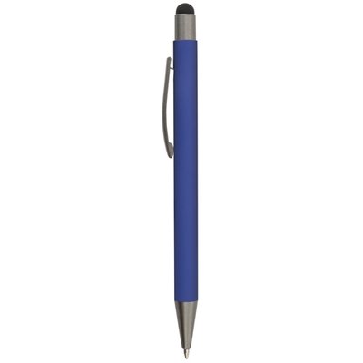 Bolígrafo azul con textura suave