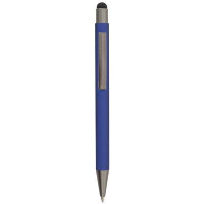 Bolígrafo azul con textura suave