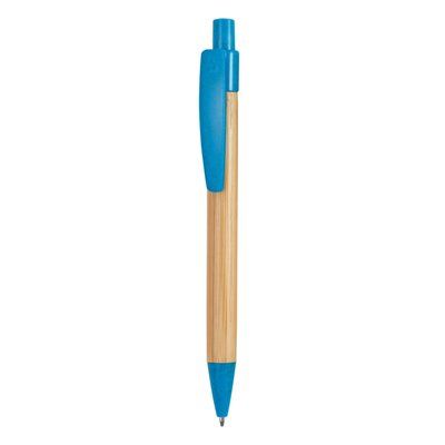 Bolígrafo de bambú y accesorios de fibra eco ROYAL CLARO/CRUDO Tinta Azul
