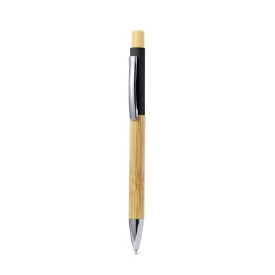 Bolígrafo de Bambú y Caña en Color Negro