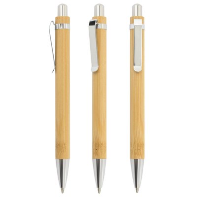Bolígrafo de Bambú con Click