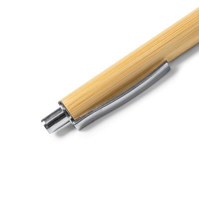 Bolígrafo de bambú con punta metalizada