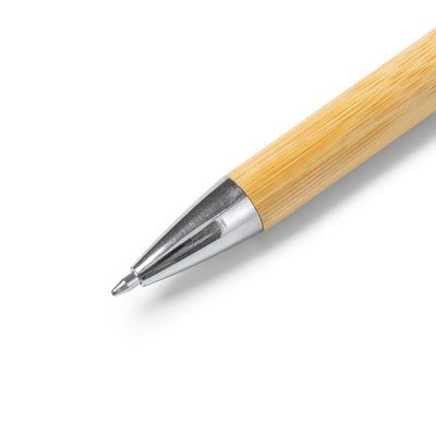 Bolígrafo de bambú con punta metalizada