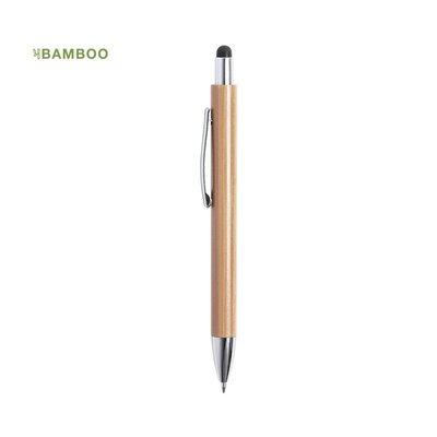Bolígrafo Bambú con Puntero Pulsador