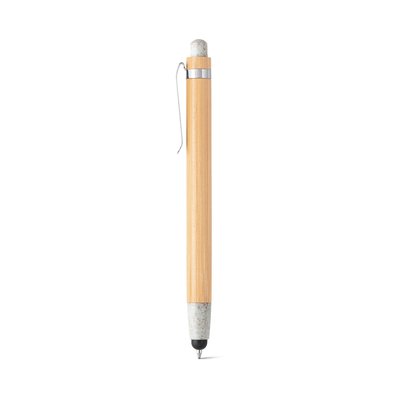 Bolígrafo de Bambú Táctil Natural claro