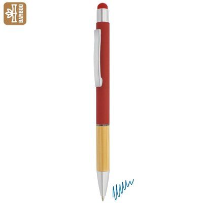 Bolígrafo bambú con textura
