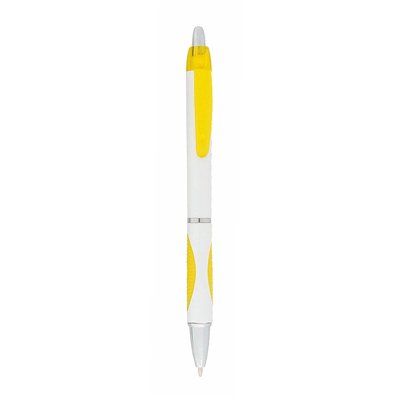 Bolígrafo blanco con agarre antideslizante de color Ama
