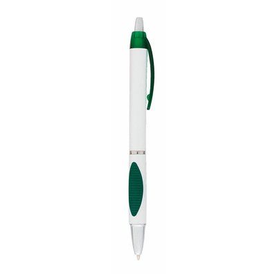 Bolígrafo blanco con agarre antideslizante de color Ver