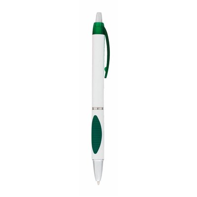 Bolígrafo blanco con agarre antideslizante de color Ver