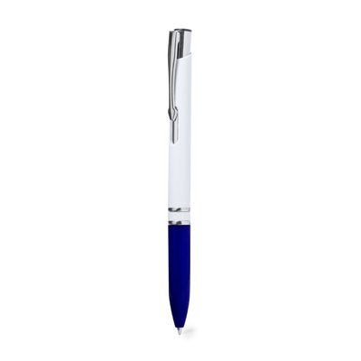 Bolígrafo Blanco Brillo y Tinta Azul Azul