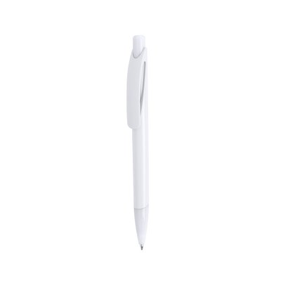 Bolígrafo Blanco con Clip Curvado Bla
