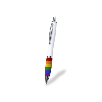 Bolígrafo Blanco Empuñadura Rainbow