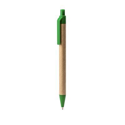 Bolígrafo de cartón reciclado y PLA Verde Helecho Tinta Azul