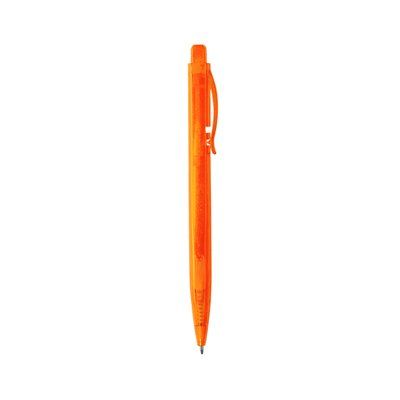 Bolígrafo chic de diseño rectangular translúcido Naranja