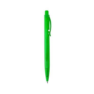 Bolígrafo chic de diseño rectangular translúcido Verde