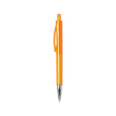 Bolígrafo en colores brillantes con pulsador Naranja
