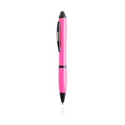 Bolígrafo en colores flúor con puntero y detalles en negro Rosa