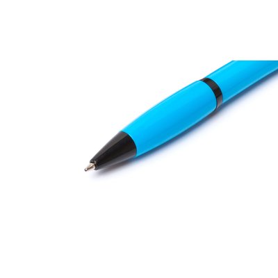 Bolígrafo en colores flúor con puntero y detalles en negro