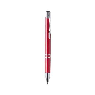 Bolígrafo varios colores con pulsador y clip cromados Roj