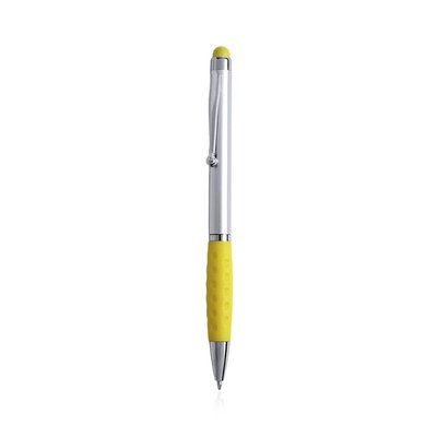 Boligrafo con puntero táctil de color Amarillo