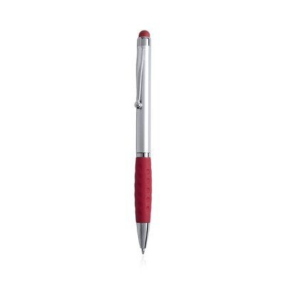 Boligrafo con puntero táctil de color Rojo