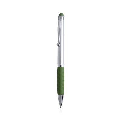 Boligrafo con puntero táctil de color Verde