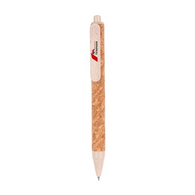 Bolígrafo Corcho PP y Fibra de Trigo