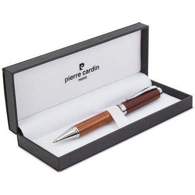 Bolígrafo Cromado de Madera Elegante BU