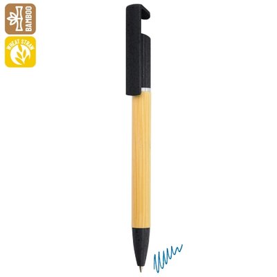 Bolígrafo Eco Bambú/Trigo con Soporte