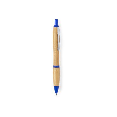 Bolígrafo ecológico de bambú Azul