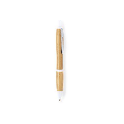 Bolígrafo ecológico de bambú Blanco
