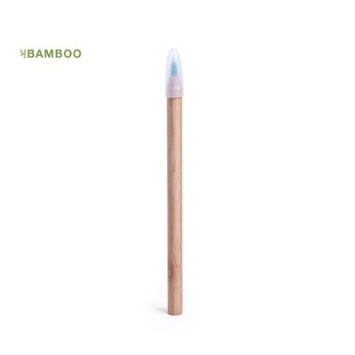 Bolígrafo ecológico en bambú con punta de colores 