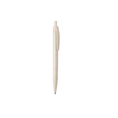 Bolígrafo ecológico de caña de trigo monocolor moteado y resistente ABS Natural