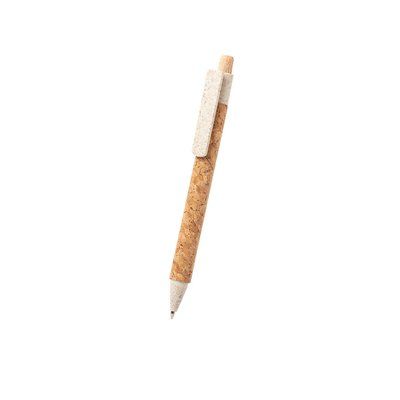 Bolígrafo ecológico de corcho y caña de trigo Natural