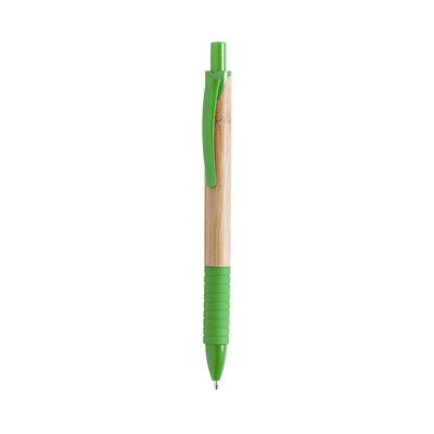 Boligrafo ecológico de bambú ideal para publicidad Verde