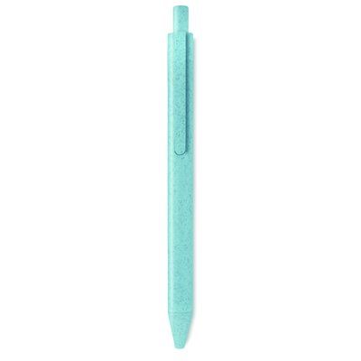 Bolígrafo ecológico de fibra de paja y ABS Azul