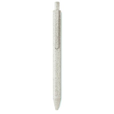 Bolígrafo ecológico de fibra de paja y ABS Beige