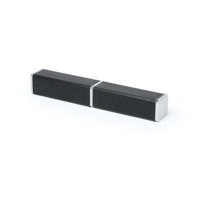 Bolígrafo Elegante con Estuche Aluminio Negro