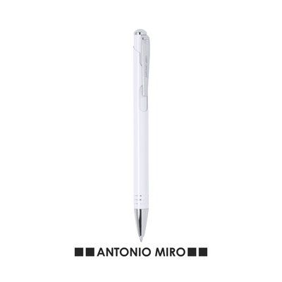 Bolígrafo Elegante con Original Estuche Aluminio Blanco