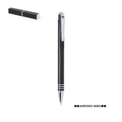 Bolígrafo Elegante con Original Estuche Aluminio Plateado